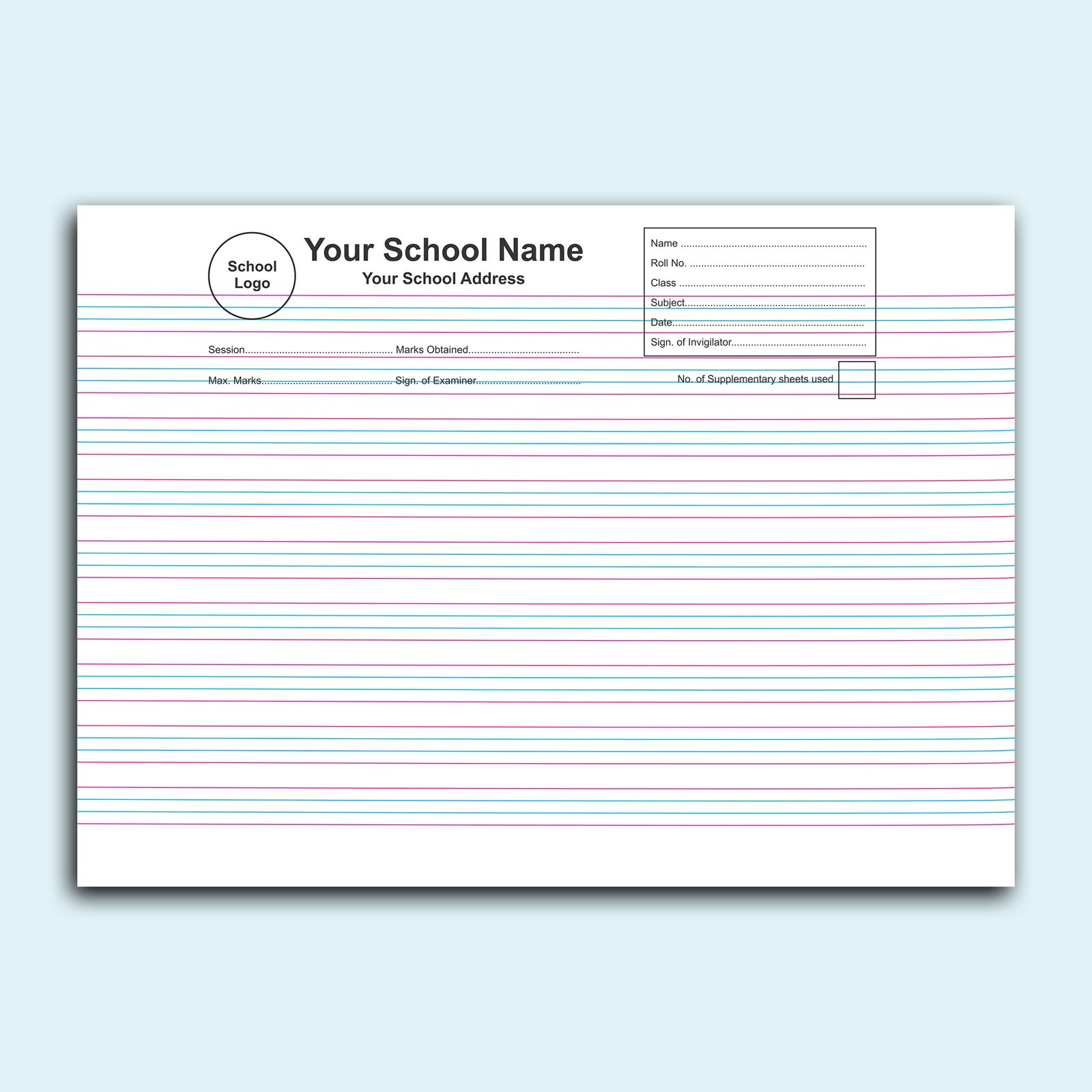 Answer Sheet English